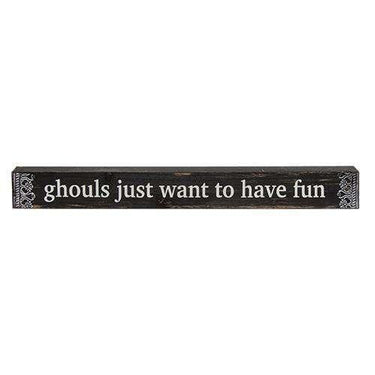 *Ghouls Wanna Have Fun Block - The Fox Decor